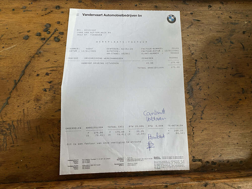 BMW 850Ci M73 8 Series 326hp 1996 -Orig. NL-, NJ-RJ-20