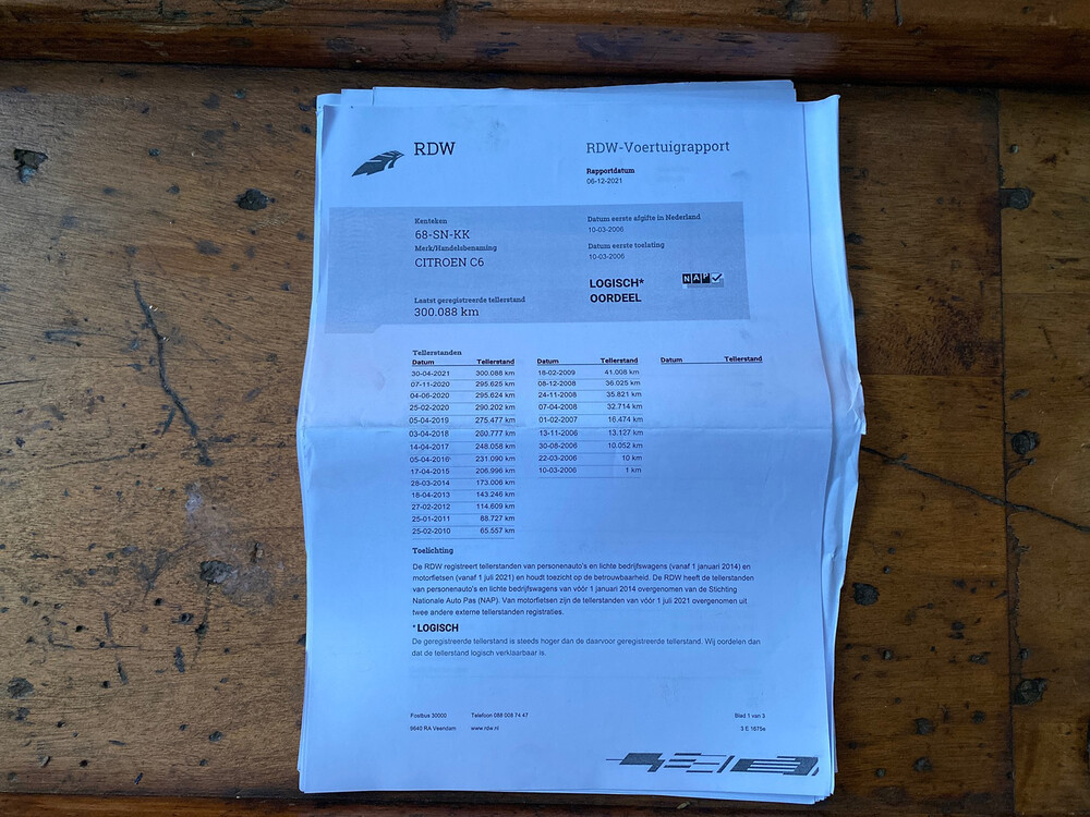 Citroen C6 2.7 V6 Exclusive 204pk 2006, Org NL- 68-SN-KK