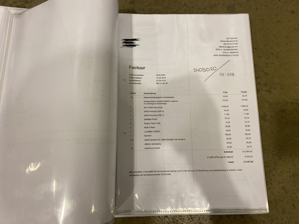 MG ZT 260 Ford Mustang 4.6 V8 Schaltgetriebe 260bhp 2004, 31-ZF-XF