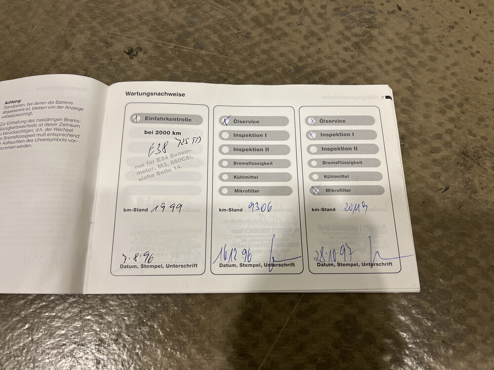 BMW 725 TDS 2.5 7er E38 143PS 1996, 2-TFV-66