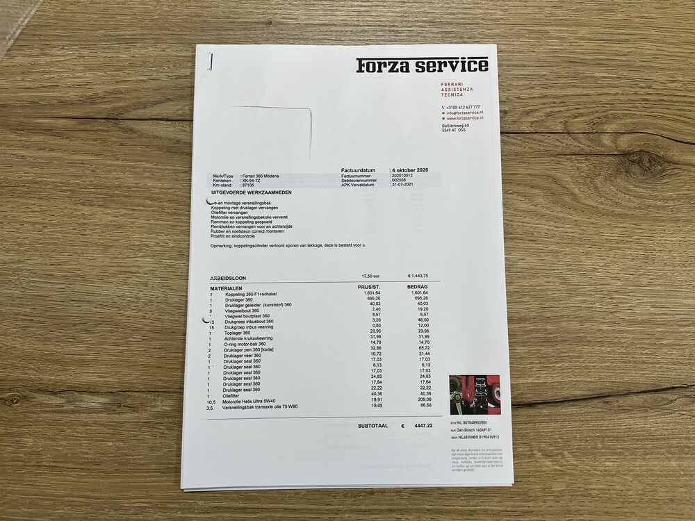 Ferrari 360 Modena 3.6 V8 400pk 2003, XK-947-Z