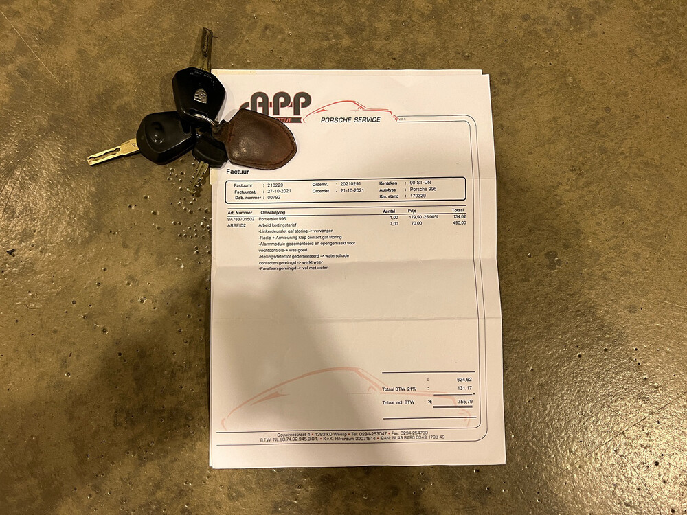 Porsche 911 996 3.4 Coupé Carrera 300PS 1999, 90-ST-DN