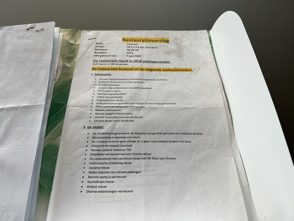 Triumph TR6 Verdeck 169PS 1975, 18-YB-18