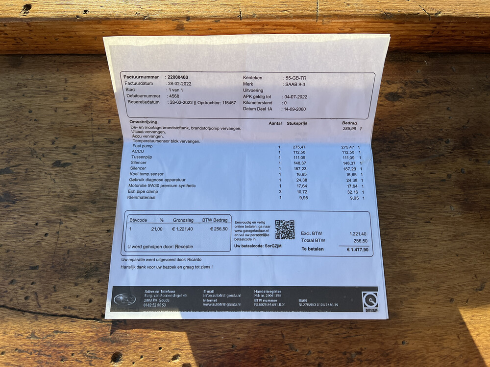 Saab 9-3 Turbo S Luxus 150 PS 2000 Cabriolet, 55-GB-TR.