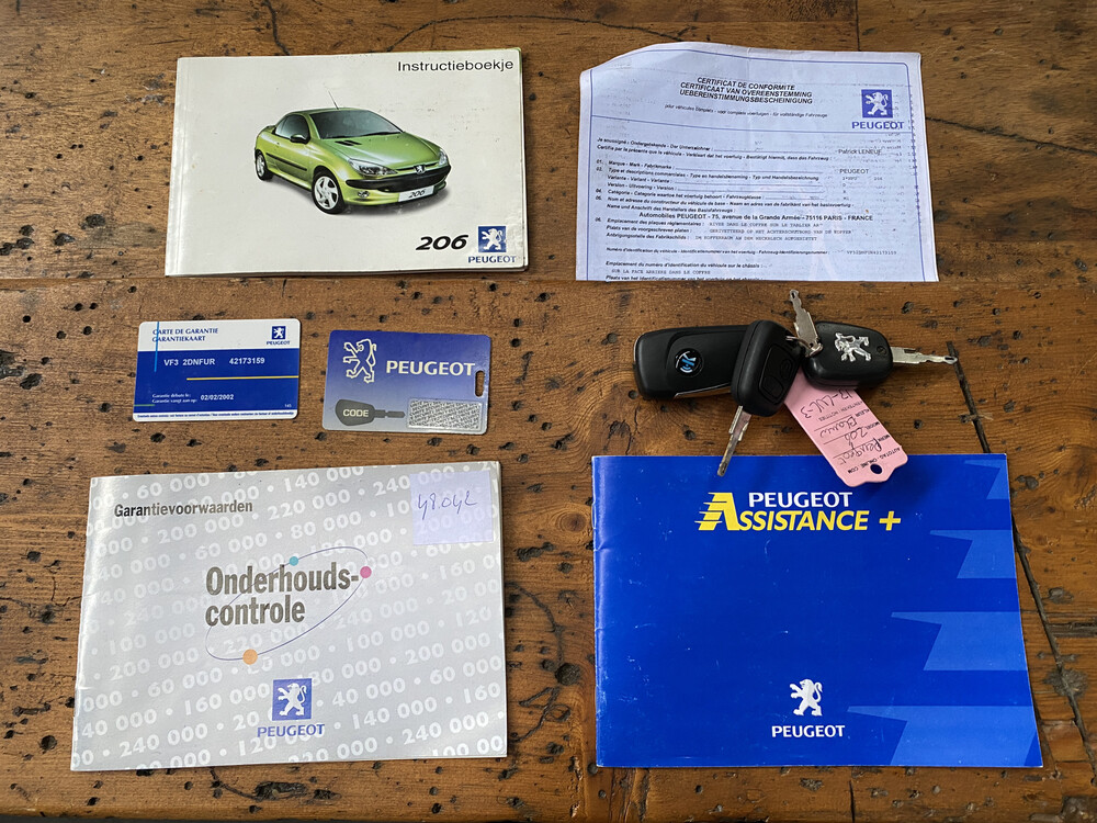 Peugeot 206 CC 109hp 2002, 13-LVL-3.