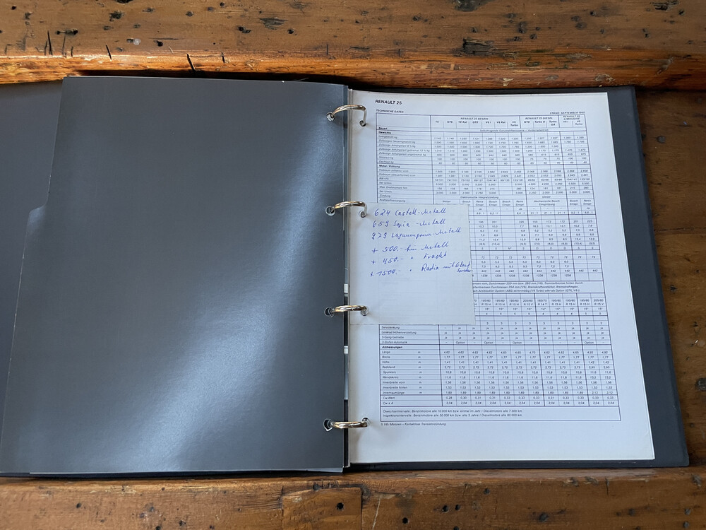 Renault 25 V6 Einspritzung 152 PS 1985.