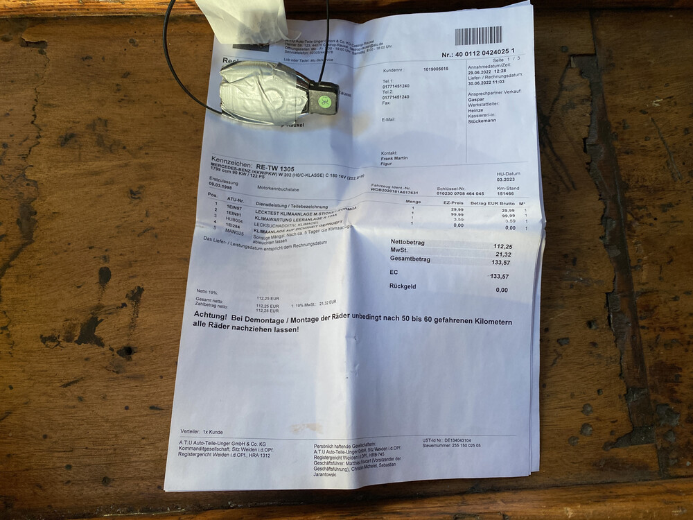 Mercedes-Benz C180 Sport 122 PS 1998 C-Klasse, R-234-LL.