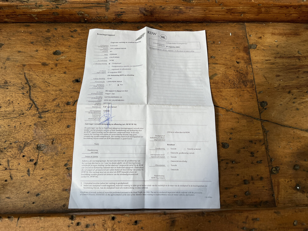 Ferrari Kalifornien 4.3 V8 460 PS 2009, K-610-XX.