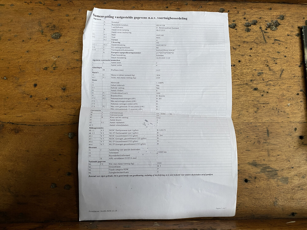 Jaguar XJ5.0 V8 Premium Luxury LWB 385 PS 2010, J-956-RX.