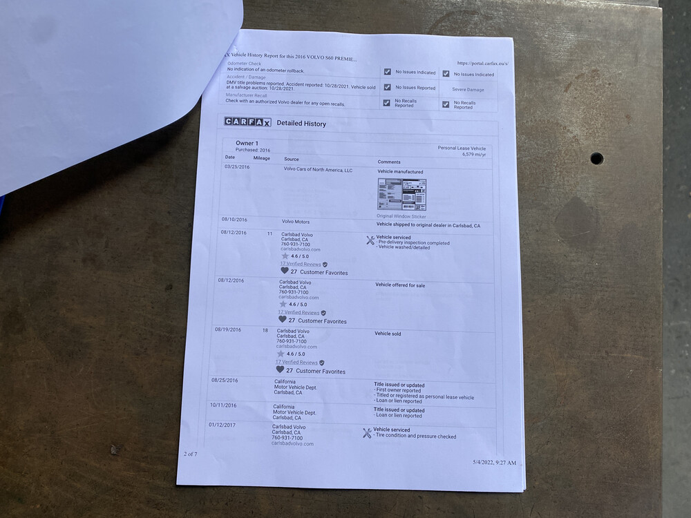 Volvo S60 T5 234PS 2016.