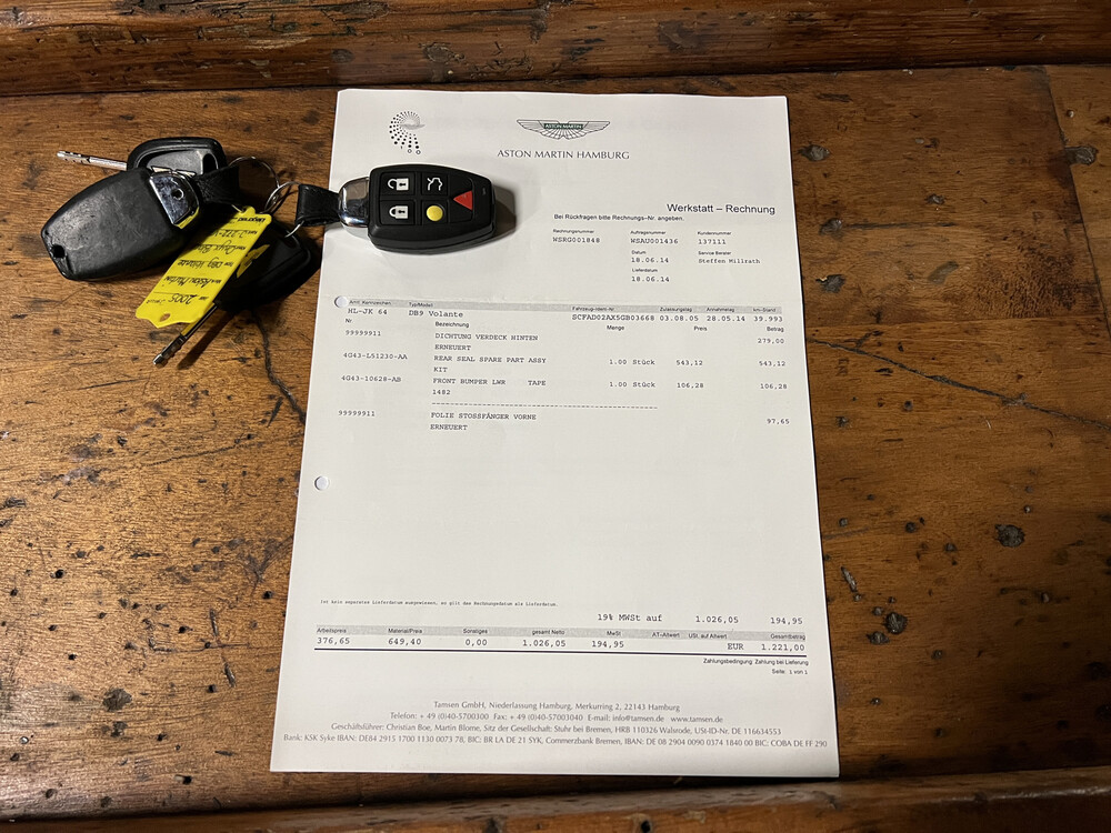 Aston Martin DB9 Volante 6.0 V12 Touchtronic 457hp 2005, J-272-VH