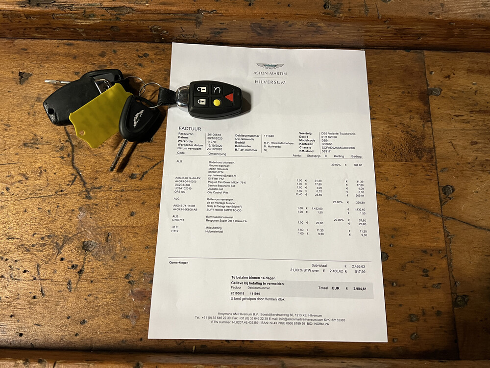 Aston Martin DB9 Volante 6.0 V12 Touchtronic 457hp 2005, J-272-VH