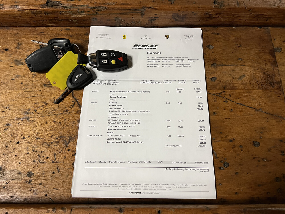 Aston Martin DB9 Volante 6.0 V12 Touchtronic 457hp 2005, J-272-VH