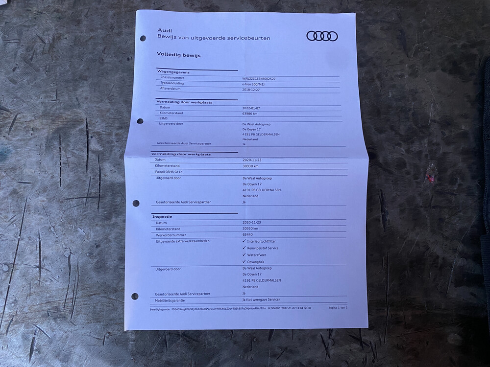 Audi e-tron EDITION ONE 55 Quattro Advanced 95 kWh 215PS 2018 -Orig NL-, XH-842-D