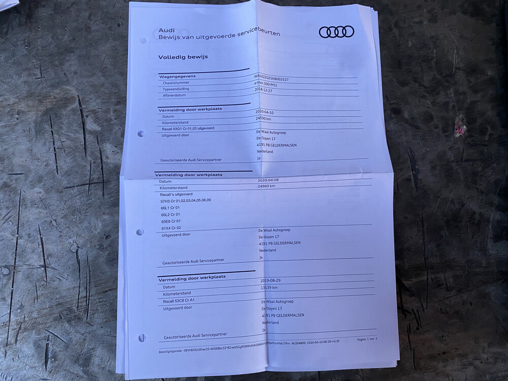 Audi e-tron EDITION ONE 55 Quattro Advanced 95 kWh 215PS 2018 -Orig NL-, XH-842-D