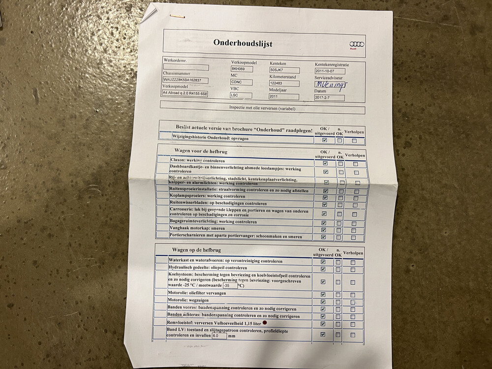 Audi A4 Allroad Quattro 2.0 TFSI Pro Line 211PS 2011 -Ursprünglich. NL-, 50-SJK-7