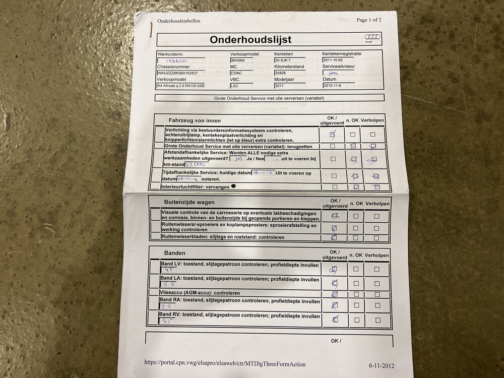 Audi A4 Allroad Quattro 2.0 TFSI Pro Line 211PS 2011 -Ursprünglich. NL-, 50-SJK-7