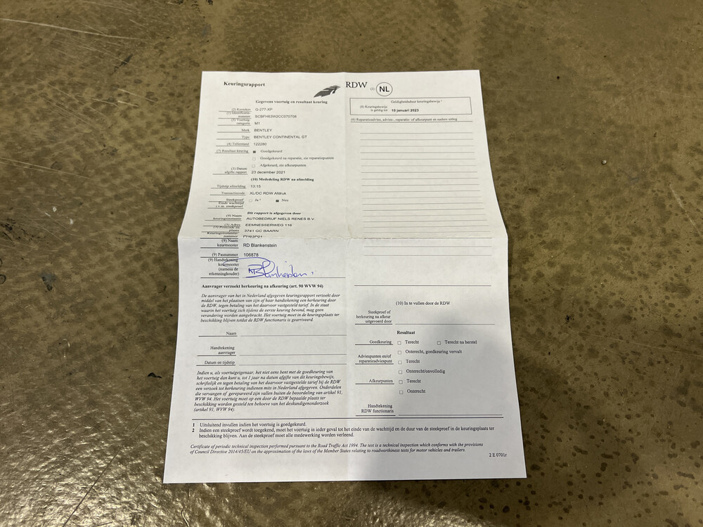 Bentley Continental GT6.0 W12 575 PS 2011, G-277-XP.