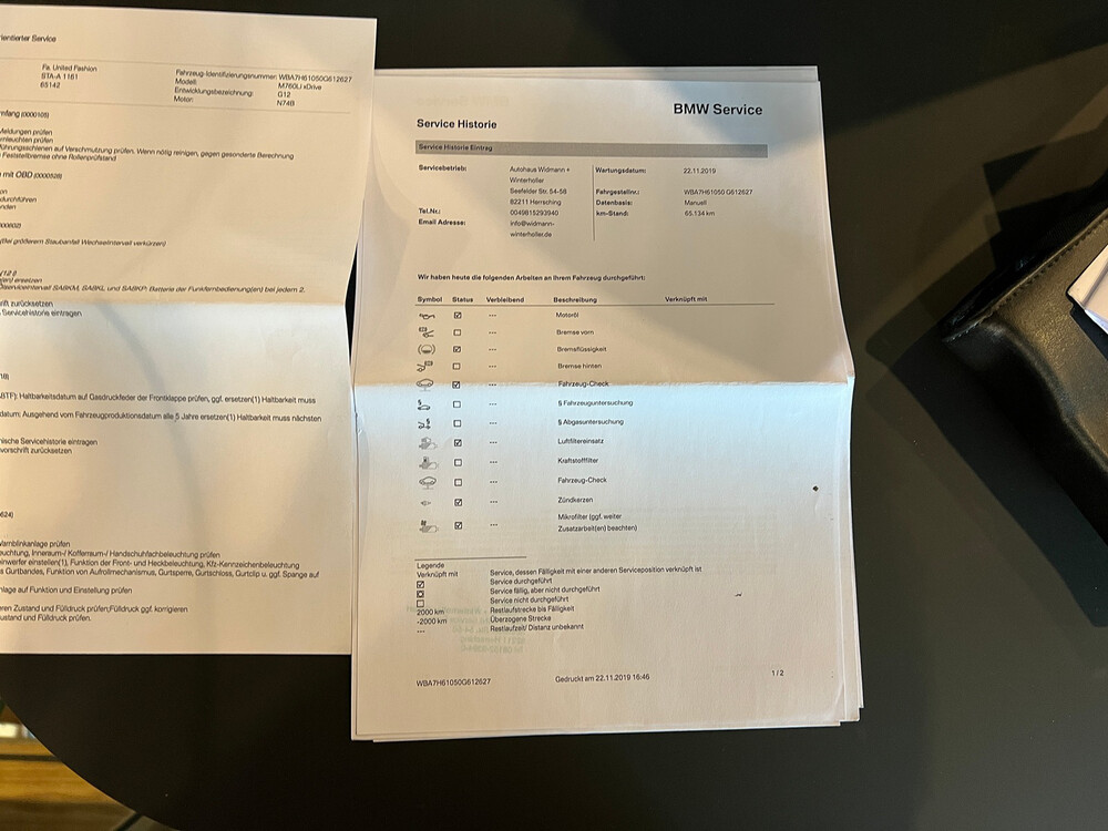 BMW M760Li xDrive M-Sport V12 7er LANG 609PS 2016 G12, L-128-BS