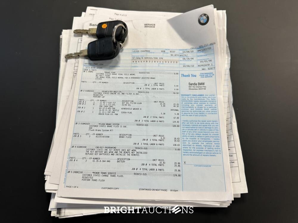 BMW 840Ci 4.4 V8 8-Serie 275PK 1997