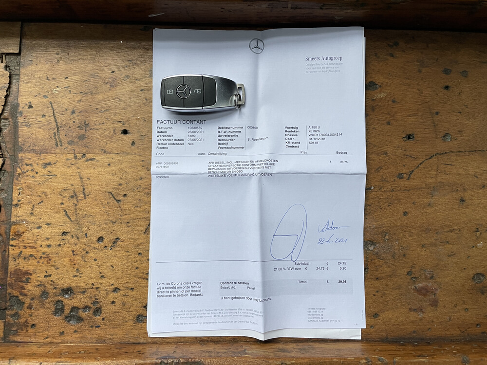 Mercedes-Benz 180d AMG Business Solution 116 PS 2018 A-Klasse, XJ-192-K.