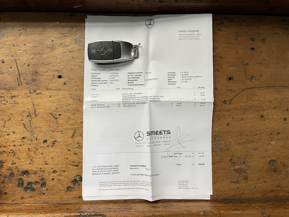 Mercedes-Benz 180d AMG Business Solution 116 PS 2018 A-Klasse, XJ-192-K.