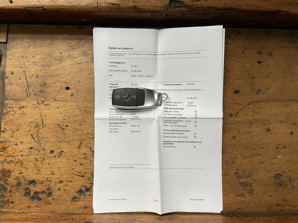 Mercedes-Benz 180d AMG Business Solution 116hp 2018 A-class, XJ-192-K.