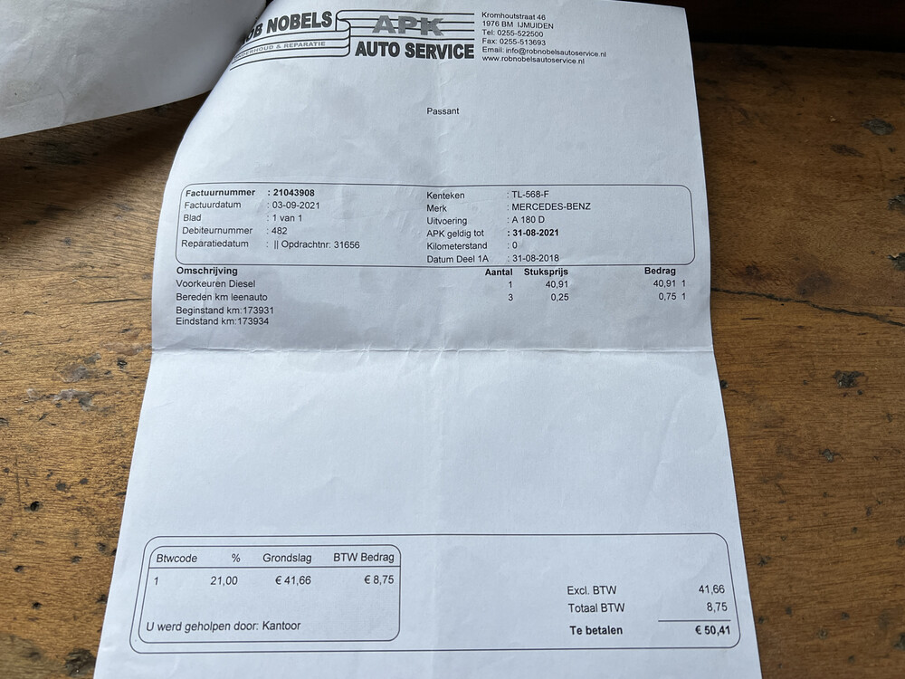 Mercedes-Benz 180d AMG Business Solution MJ-2019 116PS 2018 A-Klasse -Orig. NL-, TL-568-F.