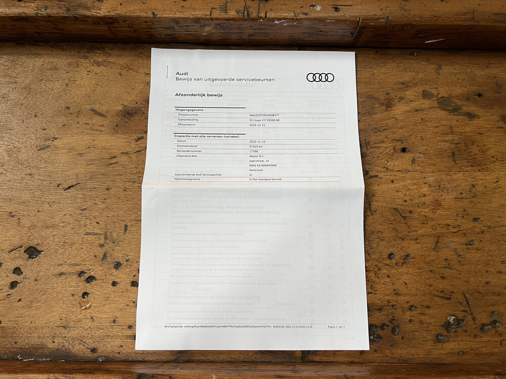 Audi S5 Coupe 3.0 V6 TFSI QUATTRO NEW MODEL 354pk, NL registration.