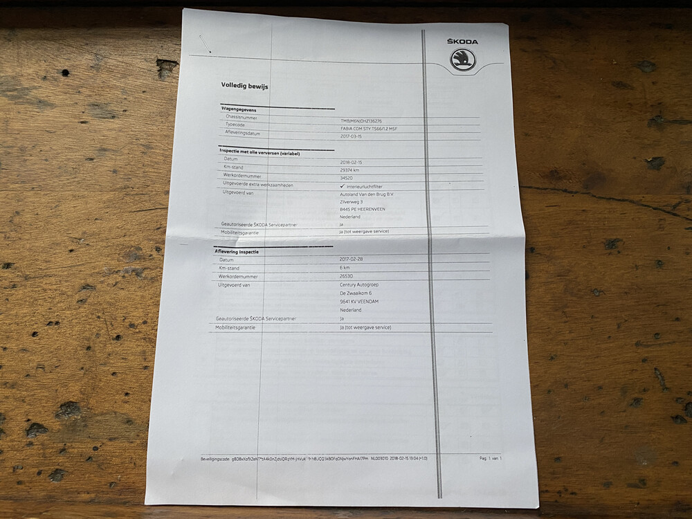 Skoda Fabia Combi TSI Style Business 2017 -Orig. NL-, NL-766-K.