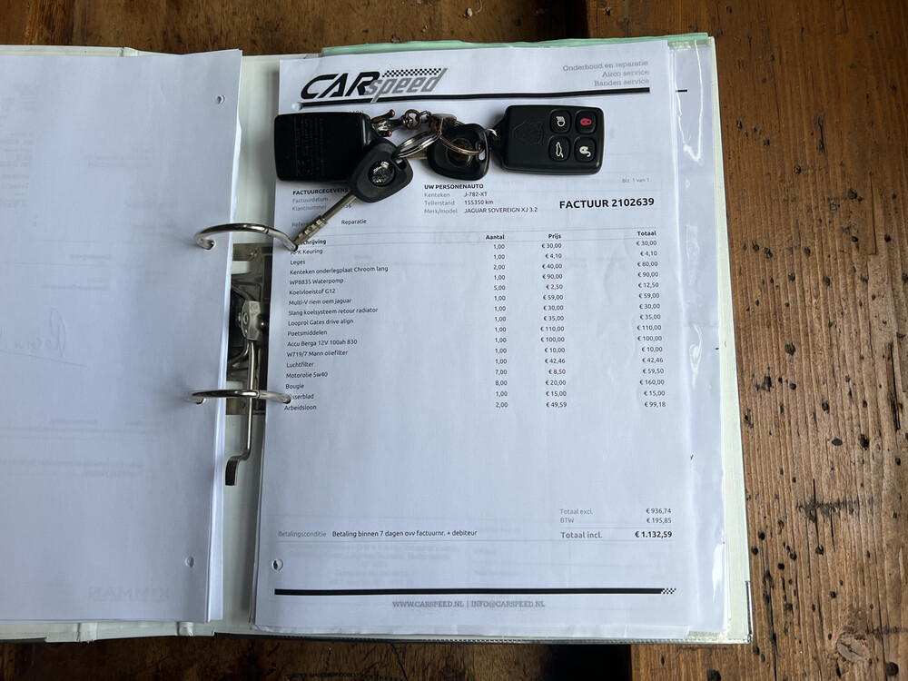 Jaguar Sovereign XJ8 3.2 V8, J-782-XT.