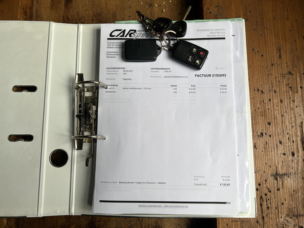 Jaguar Sovereign XJ8 3.2 V8, J-782-XT.