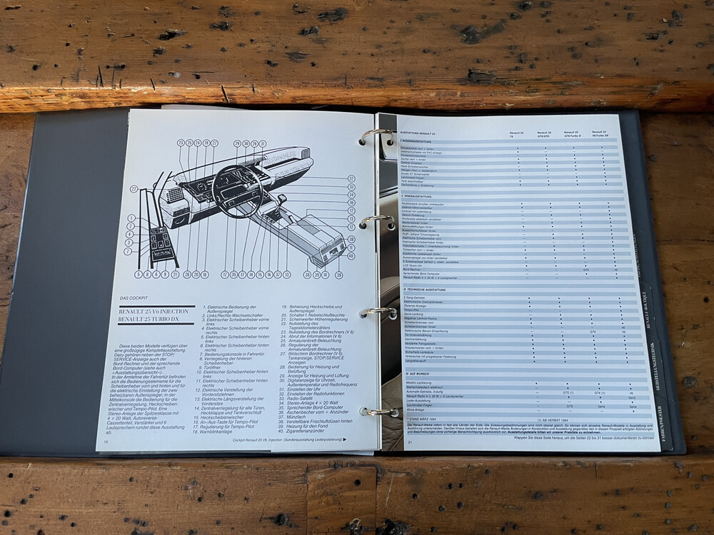 Renault 25 V6 Einspritzung 152PS 1985