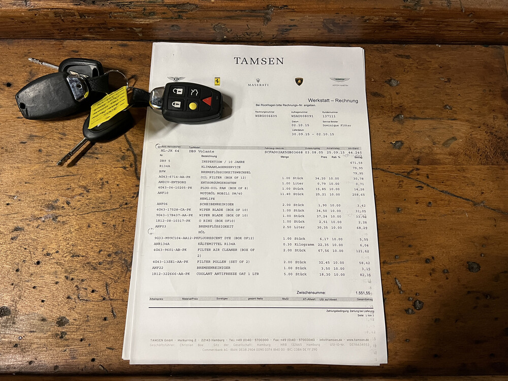 Aston Martin DB9 Volante 6.0 V12 Touchtronic 457pk 2005, J-272-VH