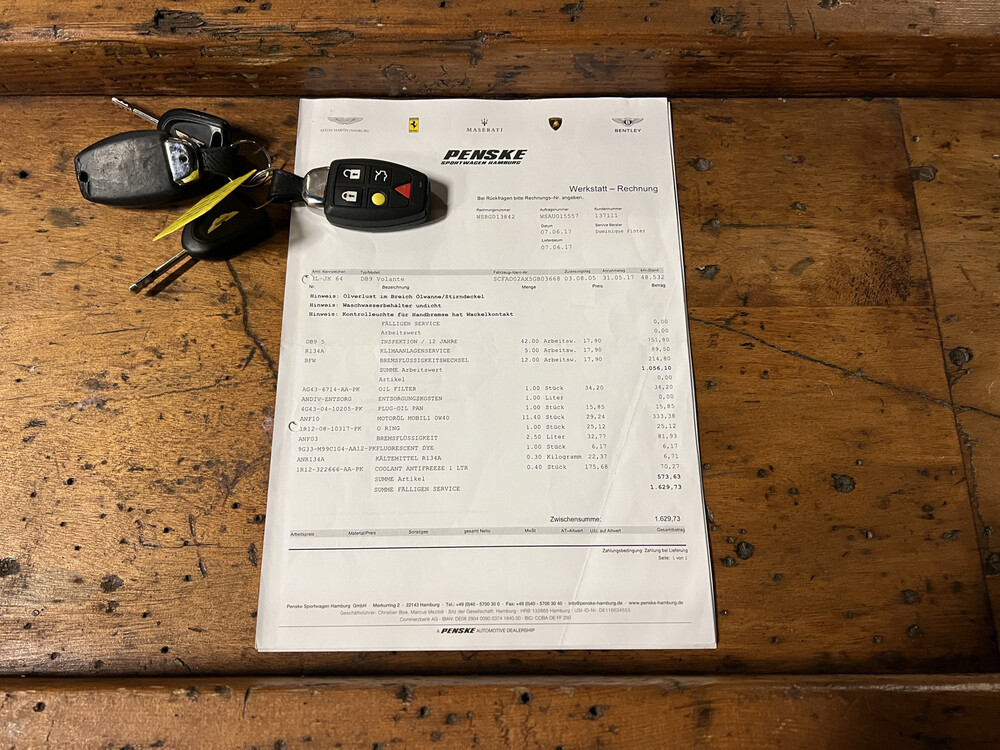 Aston Martin DB9 Volante 6.0 V12 Touchtronic 457pk 2005, J-272-VH