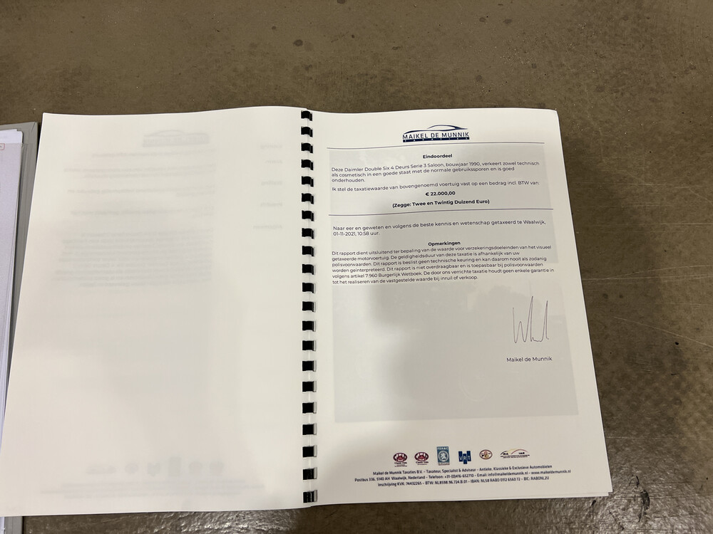 Daimler Double Six 6.0 V12 Serie 3 264pk 1990, L-022-HD