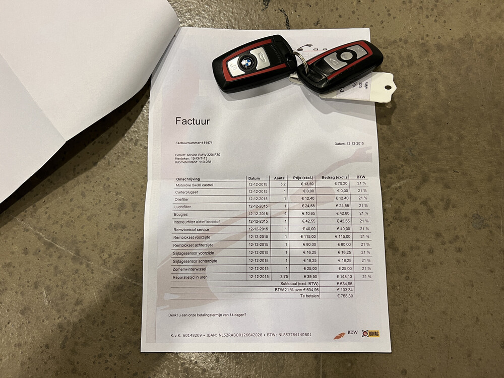 BMW 320i Executive Sportline 3-serie 184pk 2012, 15-XHT-3