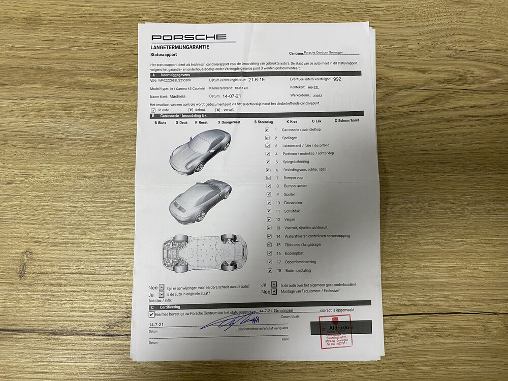 Porsche 911 Carrera 4s 992 SportChrono 3.0 450pk SportDesign Cabriolet 2019, H-643-ZL