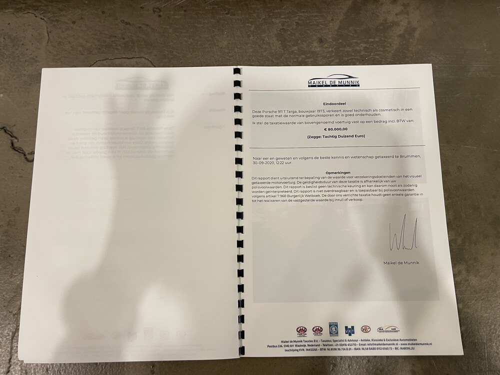 Porsche 911T 2.4 Targa 1973 911.261 Hellgelb, GP-FJ-93