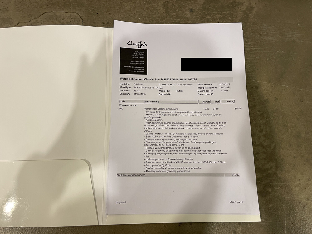 Porsche 911T 2.4 Targa 1973 911.261 Hellgelb, GP-FJ-93