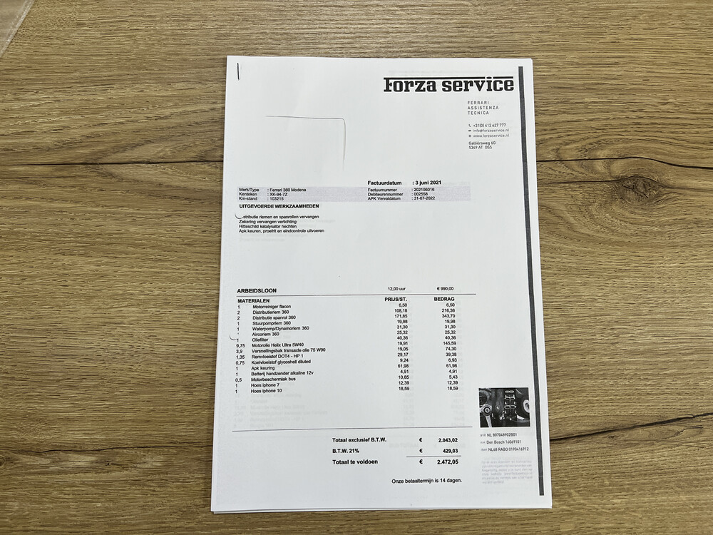 Ferrari 360 Modena 3.6 V8 400pk 2003, XK-947-Z