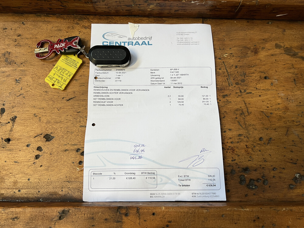 Fiat 500 Abarth 1.4-16V 135hp 2012, XP-268-V