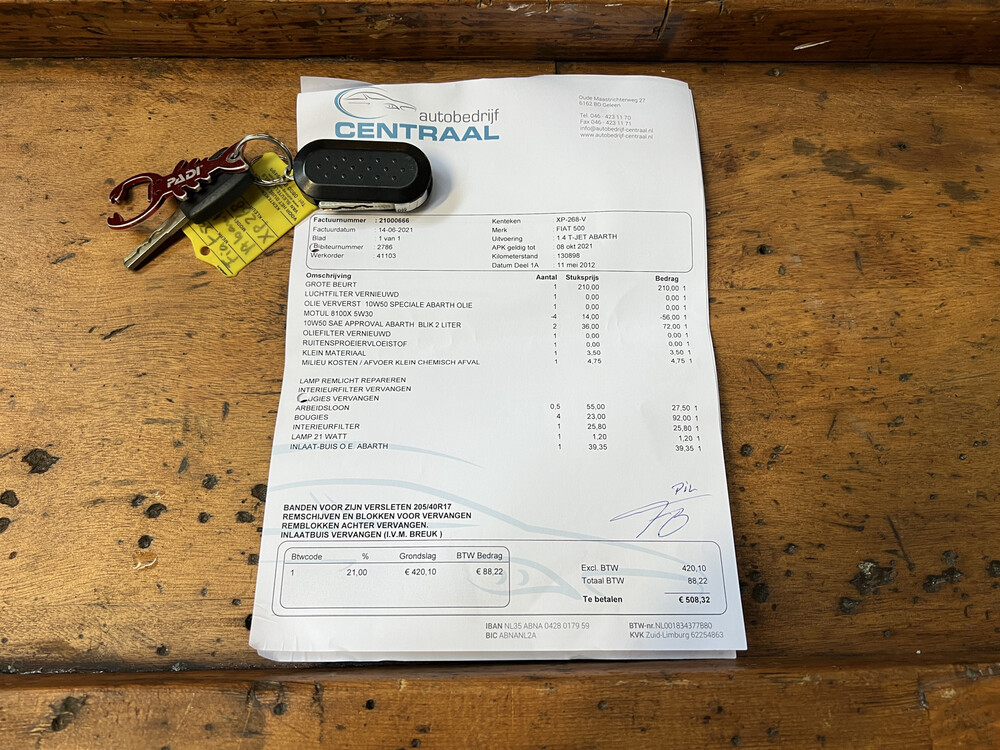 Fiat 500 Abarth 1.4-16V 135hp 2012, XP-268-V