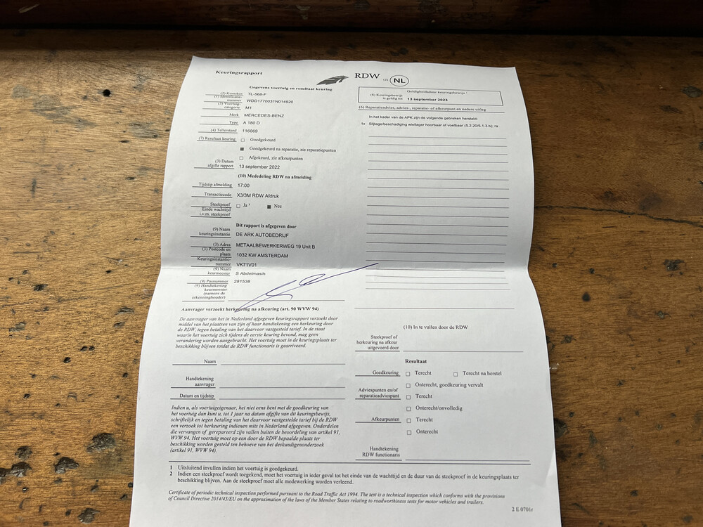 Mercedes-Benz 180d AMG Business Solution MJ-2019 116PS 2018 A-Klasse -Orig. NL-, TL-568-F