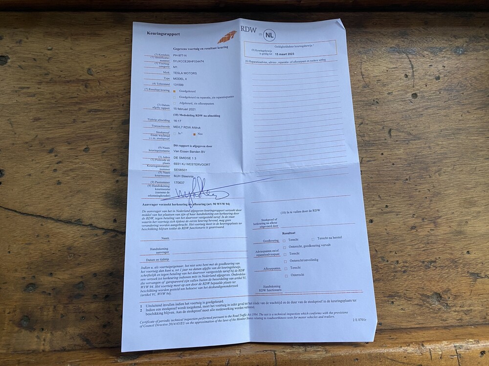 Tesla Model X 90D Base 420hp 2017 7-Personen