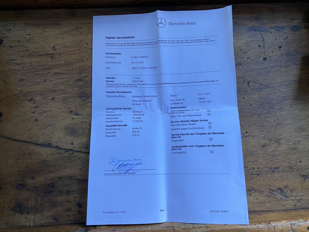 Mercedes-Benz E400d AMG Kombi DESIGNO 4Matic Neues Modell 340PS 2018 E-Klasse, XR-810-Z