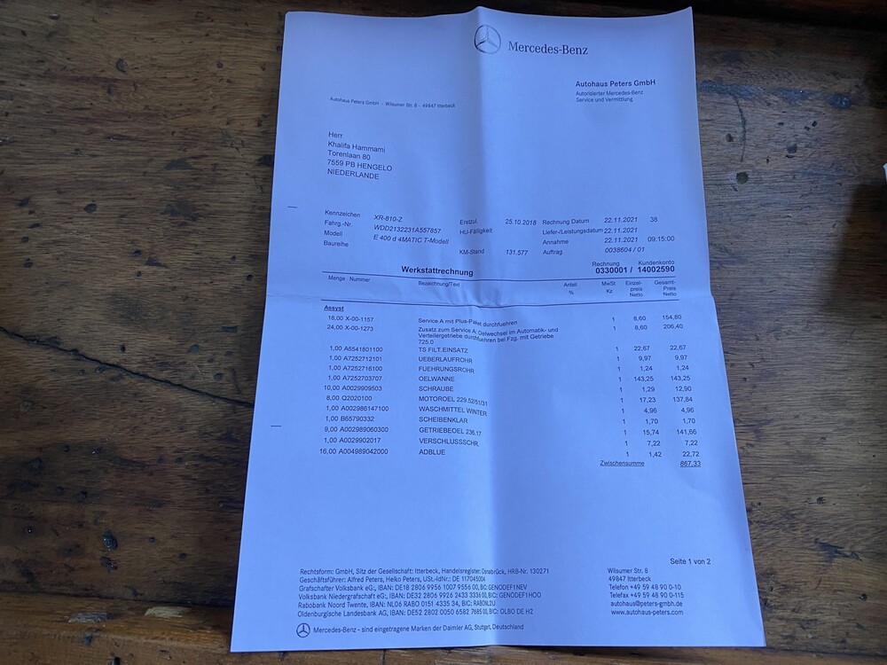 Mercedes-Benz E400d AMG Kombi DESIGNO 4Matic Neues Modell 340PS 2018 E-Klasse, XR-810-Z