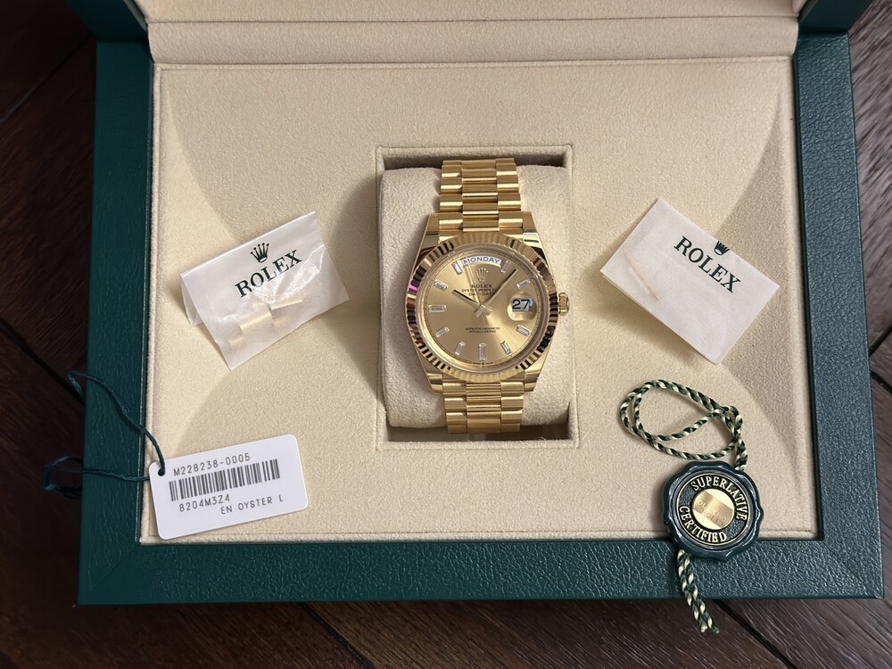 Rolex Day-Date 40 Oyster Perpetual Baguette 2022