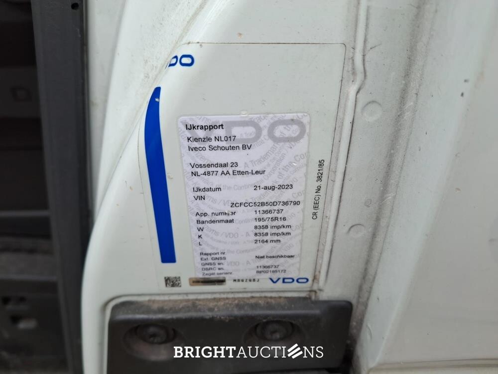 Iveco Daily 50C16 Koelwagen met laadklep 156 pk 2023, 13-BVT-1