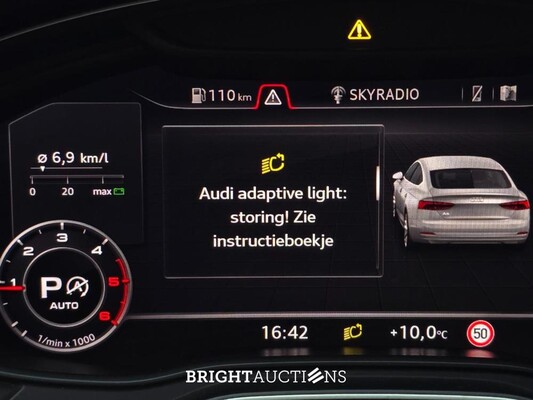 Audi A5 Sportback Design Pro Line Plus 2.0 TDI Quattro 190pk 2017, K-247-RN